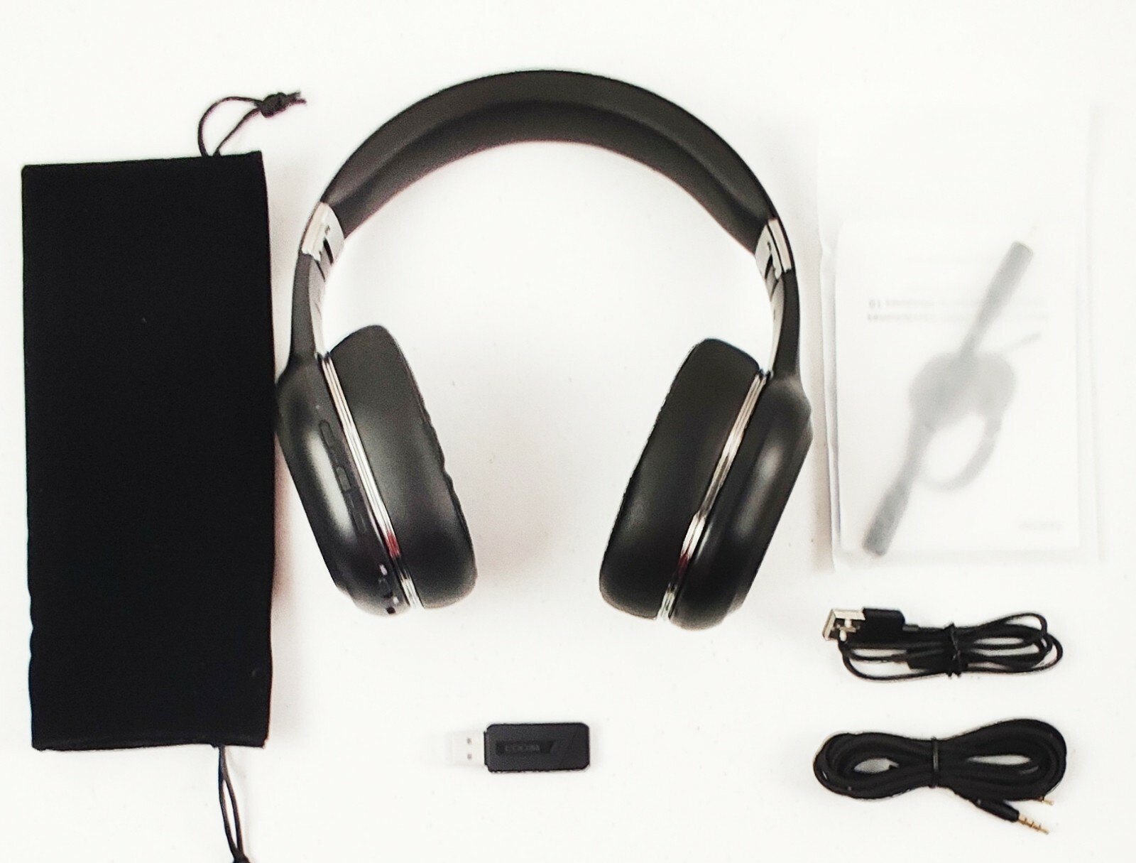 COOSII P80C Bluetooth Headphones Wireless with Dual Microphone w/ V5.0 USB Dongl | eBay