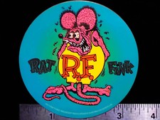 RAT FINK Ed Big Daddy Roth decalcomania/adesivo racing originale vintage anni 70 80 NHRA