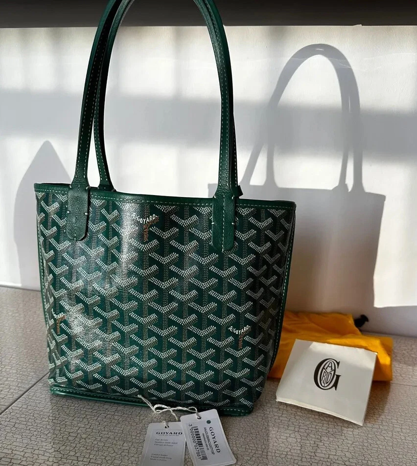 Goyard Anjou Mini Green Bag Preowned