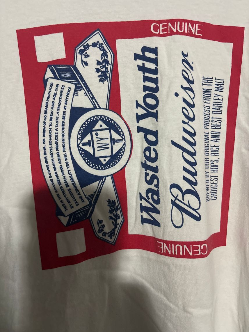 Wasted Youth X Budweiser Tee White / Verdy | eBay Wasted Youth X Budweiser Tee White / Verdy | eBay