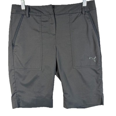 Puma 31'' Men's Golf Shorts Dry Cell  Black Performance Flat Front Pockets Logo