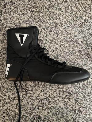 Black Title Boxing Shoes Speed Flex Encore Mid Top Size US 11