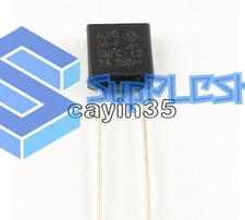 10pcs Aupo A4-F Thermal Fuse Cutoff TF 130 C 250V 2A Radial A4-2A-F