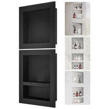 Shower Niche Ready for Tile 16" x 16" 16" x 20", Triple Shelf Organizer, Squar