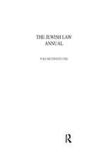 Jewish Law Annual Volume 21 Benjamin Porat Taschenbuch Englisch 2020 Routledge