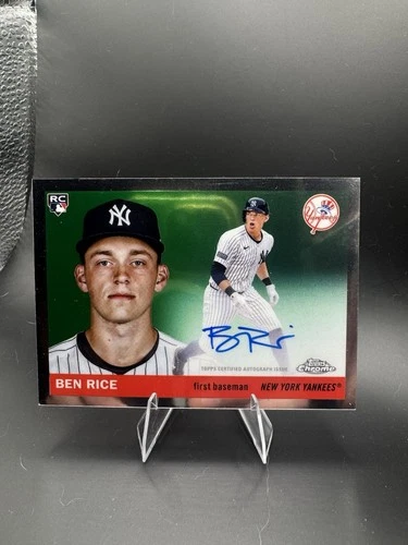 🔥Topps Chrome 2025 Platinum Ben Rice Rookie Auto CPA-BR New York Yankees MLB