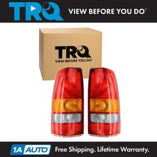 Trq Tail Light Assembly Pair Lh Rh 2pc For 1999-2003 Gmc Sierra 1500
