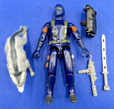 ***Rhino Exclusive *** GI joe SNAKE EYES v16 2003 blue dvd 1982 1983 mold