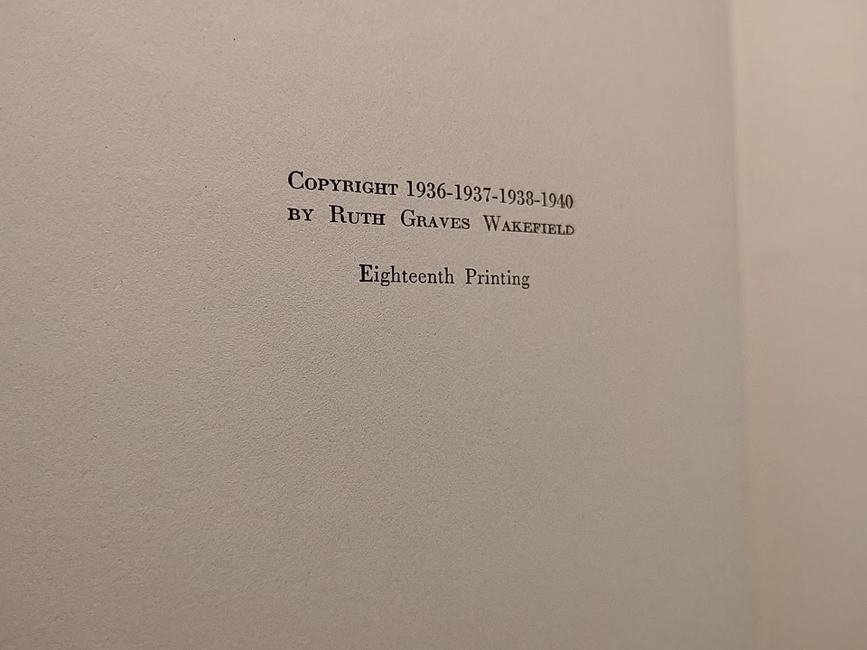 Ruth Wakefield's Toll House : Tried & True Recipes - 1943 - Vintage Hardcover - Image 3 of 4