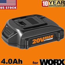 4.0Ah For WORX 20V Extend Lithium-ion Battery WA3520 WA3525 WA3575 WG155 WG540