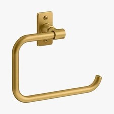 Kohler K-35928-2MB Castia by Studio McGee Wall Mounted Towel Ring, Brushed Brass