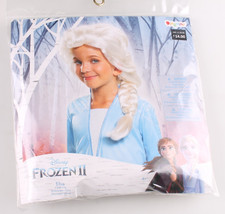 Elsa Child Braided Wig Costume Accessory Frozen 2 White New With Tags