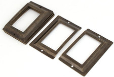 Uxcell Office Library File Drawer Tag Metal Label Holder Bronze Tone 10Pcs