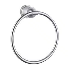 Wall Mount Towel Ring in Stainless Steel Brushed Nickel