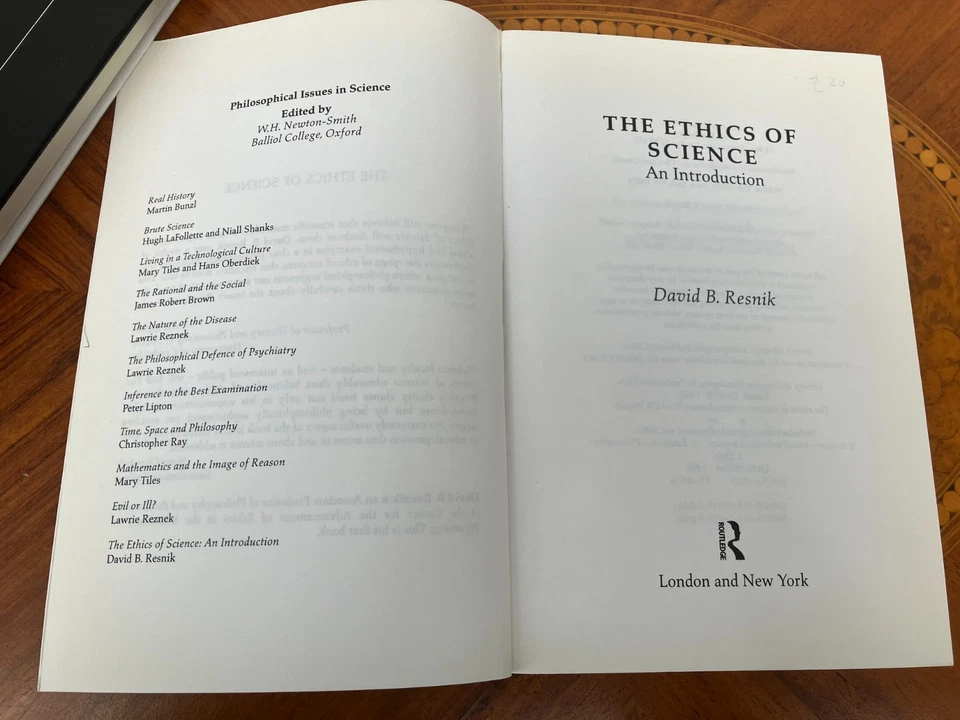 Philosophical Issues in Science Ser.: Ethics of Science : An Introduction by... - Image 2 of 3