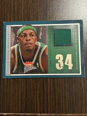 2003-04 Fleer Platinum - Locker Room Memorabilia Paul Pierce #LRM-PP (MEM)