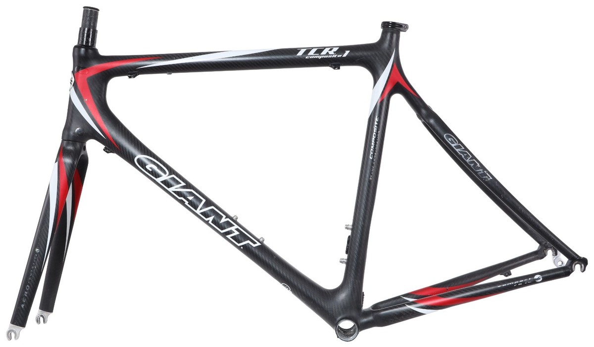 Giant TCR 1 Composite Carbon Road Bike Frameset LG Black 700c Rim