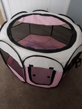 Portable Foldable Pet Tent Octagonal Kennel Puppy Shelter Large Dog Cat Cage