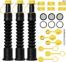 3-kit Universal Spout Replacement No Spill, Can Nozzle Spout, Can Caps,Pack of 3