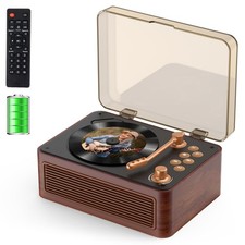 Portable CD Player with Speaker,Battery Operated 3600 mAh Vintage CD Player B...