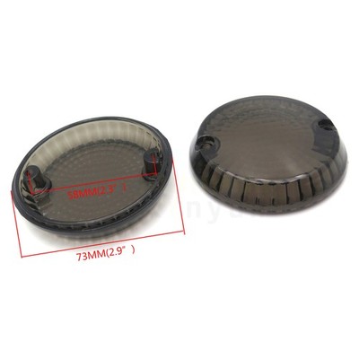 Turn Signal Lens Smoke For 96-2008  Kawasaki Vulcan 1500 Classic / 01-05 Drifter