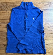 Polo Ralph Lauren men's estate-rib cotton half-zip pullover sweater Size M