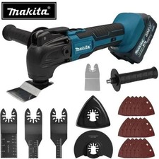 Image of Makita 18V Brushless Quick-Release Oscillating Multi-Tool & Electric Trimmer UK