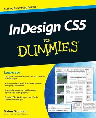 InDesign CS5 for Dummies by Gruman, Galen 0470614498 FREE Shipping