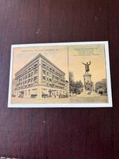 Francis Scott Key Hotel-Frederick-Maryland-Grave & Monument-Linen-Postcard-4020