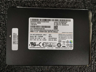 Lenovo SSD0E97935 00JT066 MZ-7LN2560 PM871 256GB 2.5''SATA  6Gbps SSD Hard Drive