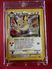 Pokémon Dark Raichu TCG Team Rocket Holo Card 83/82 Unlimited Secret Rare