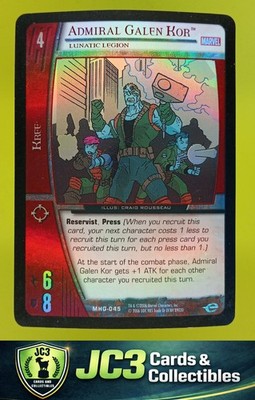 2006 UD Marvel Vs. System Heralds of Galactus Foil Admiral Galen Kor #MHG-045