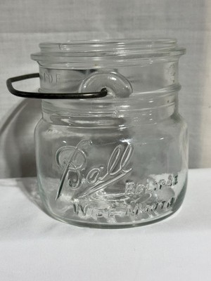 Ball Eclipse Wide Mouth Clear Glass Canning Jar #13 Pint No Lid