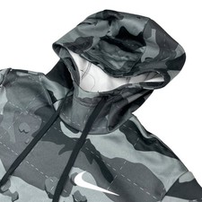 Nike Men's Therma-Fit Performance Pullover Hoodie Gray Camouflage Check   Small