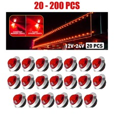 Led Strobe Light Flashing Warning Lights Red Dual Modes Lamps 20-200x Universal