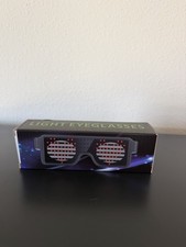 Glowing Glasses USB Rechargeable Light Up Glasses with Flashing Neon 5 Patterns
