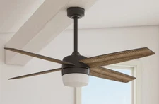 Harbor Breeze Boltz II 52" Fan w/ LED Light & Remote – Matte Black
