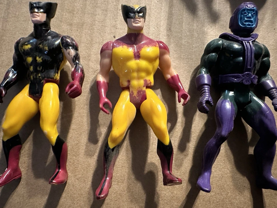RARO - Figura de acción vintage Marvel Secret Wars 1984 lote de 3 Wolverine Kang Foto 3 de 4