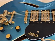 GRETSCH CAT CB 3PU/RVBLU ELECTRIC GUITAR - Gorgeous Riviera Blue Triple PU