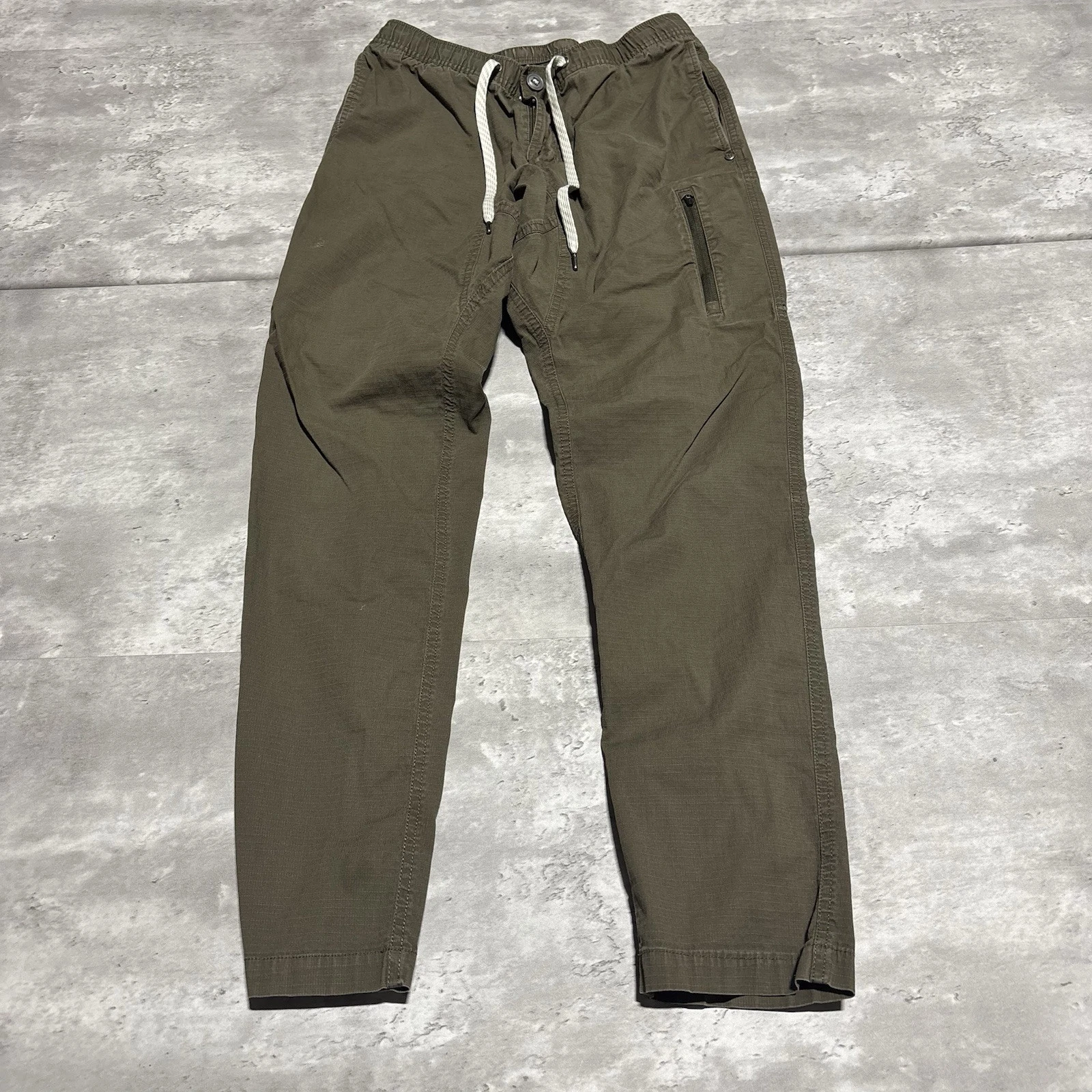 Vuori Joggers Men's Medium Brown 30x28 Cotton Drawstring Flaw Ripstop Climber*