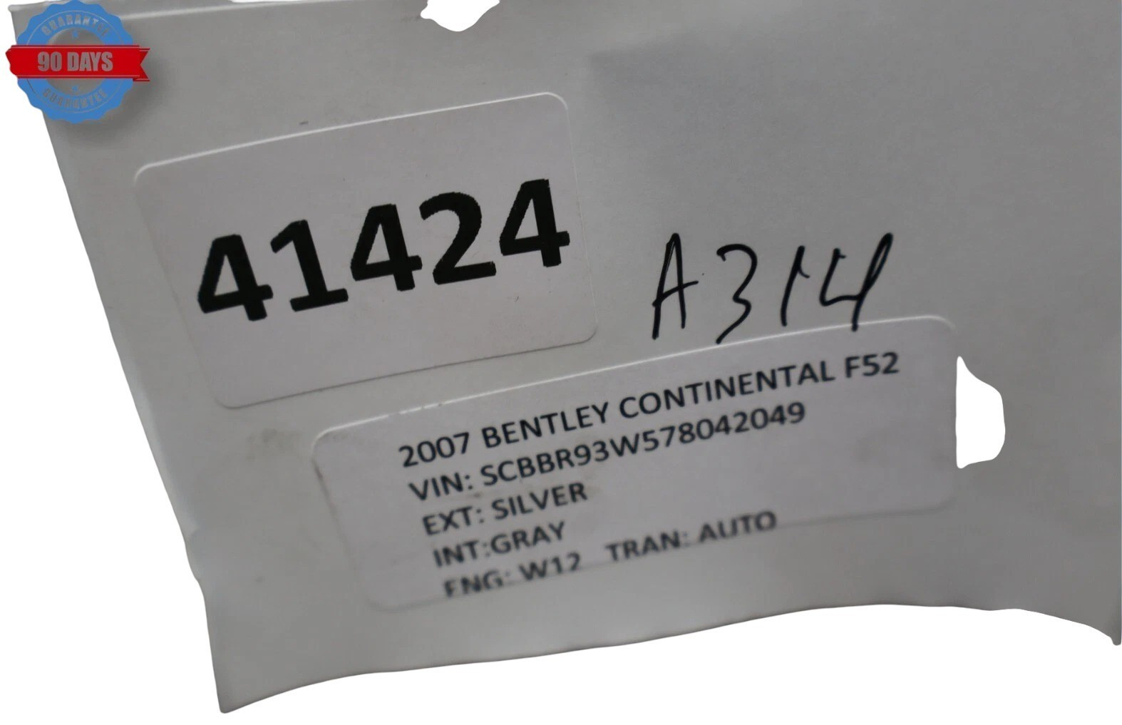 03-12 Bentley Continental GT GTC Front Left Center Console Armrest Arm Rest Oem