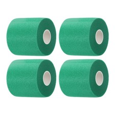 Foam Pre Wrap Athletic Tape Non-Adhesive Headband Dark Green,4 Rolls