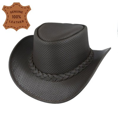 Leder Cowboy Hut Herren Damen - Echt Western Outback Australian Cowboy Style