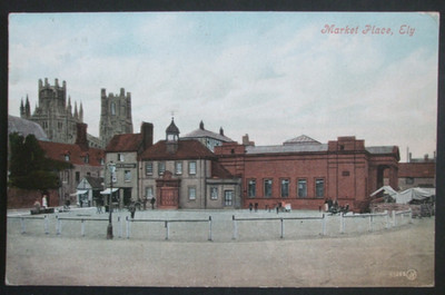 1914 Cambridgeshire Echtfoto Stil Postkarte ELY MARKET PLACE