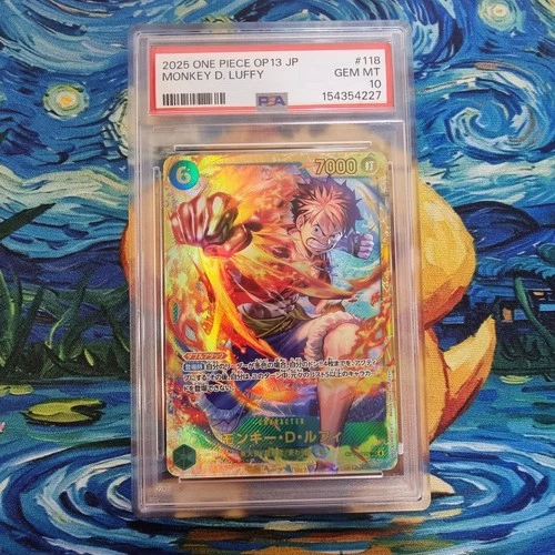 Monkey D. Luffy PSA 10 Op13 118 SEC Japanese One Piece Card