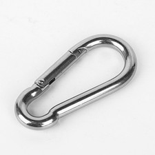 CARABINER CLIPS HOOKS HEAVY DUTY SPRING SNAP CLIP GYM CLIMBING SWING SCREW LOCK
