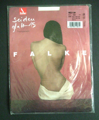 FALKE Strumpfhose Seidenglatt 15 - Gr. MEDIUM (42-44), Farbe: weiß