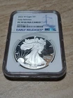 AMERICAN SILVER EAGLE 2022 1-OZ SILVER COIN | NGC PROOF 70 ULTRA CAMEO EARLY REL