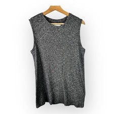 Everlane Womens size XS The Sweater Muscle Tank Top Tunic Marled Gray Minimalist