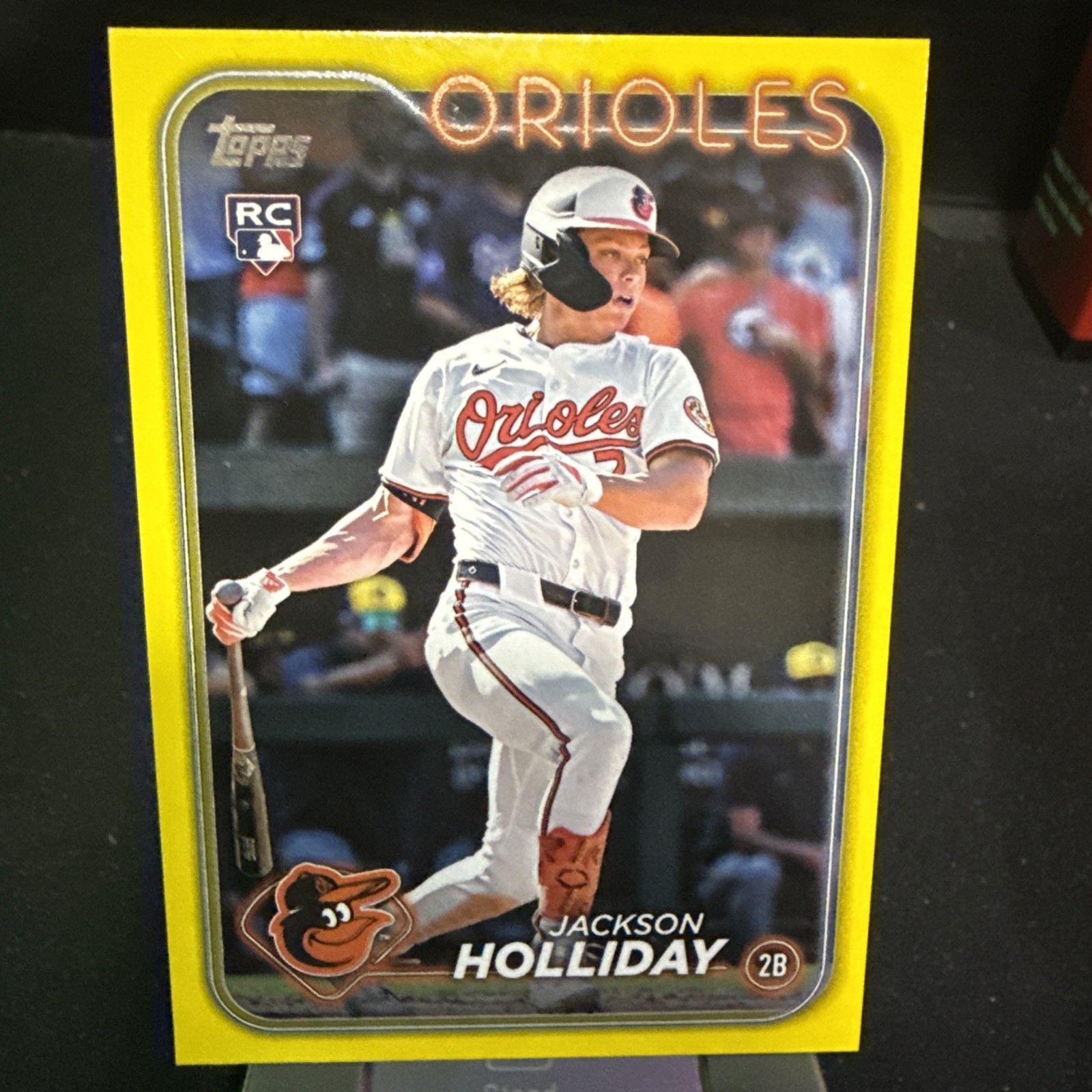 2024 Topps Update Jackson Holliday Yellow #US50 Rookie Card Baltimore Orioles